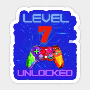 Level Unlocked Ultimate Gamer Graphic “7” Sticker